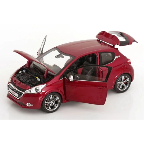 PEUGEOT 208 GTI 2013 RUBIS RED 1:18 Norev Auto Stradali Modellino