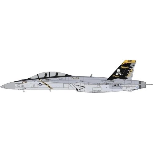 F/A-18F SUPER HORNET VFA-103 JOLLY ROGERS 75T KIT 1:48 Hasegawa Kit Aerei Modellino