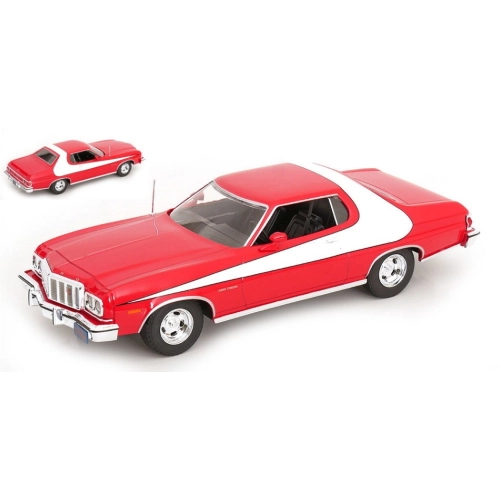 FORD GRAN TORINO STARSKY & HUTCH TV SERIES 1975-79 1:18 ModelCarGroup Movie Modellino