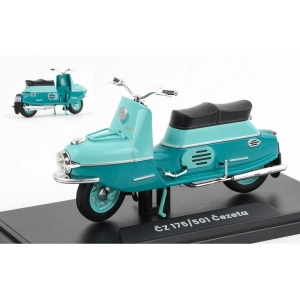 CZ 175/501 1958 LIGHT TURQUOISE/TURQUOISE 1:18 Abrex Moto Modellino