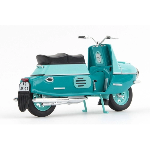 CZ 175/501 1958 LIGHT TURQUOISE/TURQUOISE 1:18 Abrex Moto Modellino