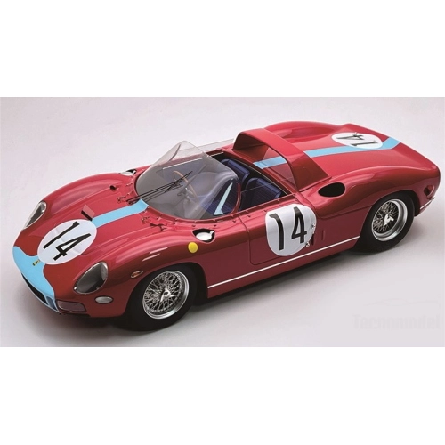FERRARI 330P N.14 2ND LE MANS 1964 HILL-BONNIER 1:18 Tecnomodel Auto Competizione Modellino
