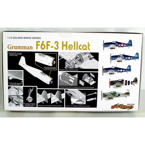 CH GRUMMAN F6F-3 KIT 1:72 Dragon Kit Aerei Modellino