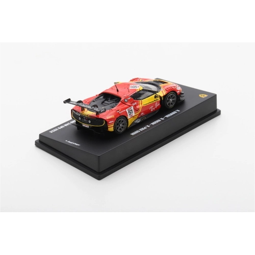 FERRARI 296 GT3 N.51 2ND 24H SPA 2024 ROVERA-RIGON-PIER GUIDI 1:64 Looksmart Auto Competizione Modellino