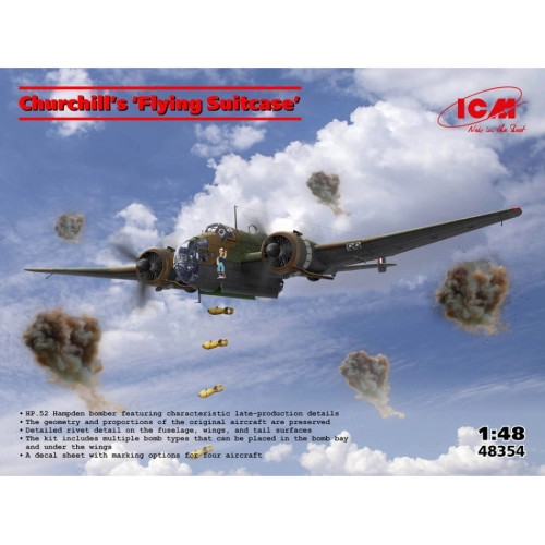 CHURCHILL'S FLYING SUITCASE KIT 1:48 ICM Kit Aerei Modellino
