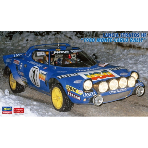 LANCIA STRATOS HF 1980 MONTE CARLO RALLY KIT 1:24 Italeri Kit Auto Modellino