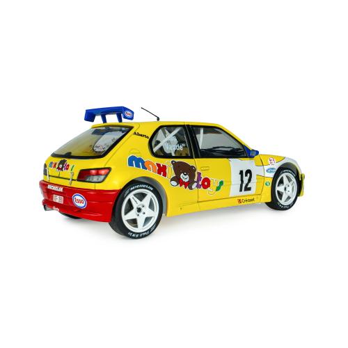 PEUGEOT 306 MAXI N.12 RALLY DU CONDROZ 1997VANDEWAUVER-VANDERSCHUREN1:18 Solido Auto Rally Modellino